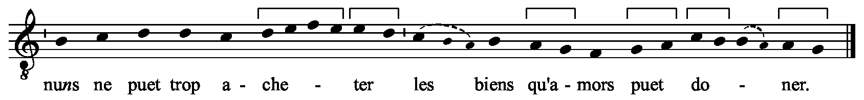 Refrain musical notation